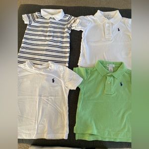 Ralph Lauren, baby boy, polo shirts and onesie. Size 6-12 months.